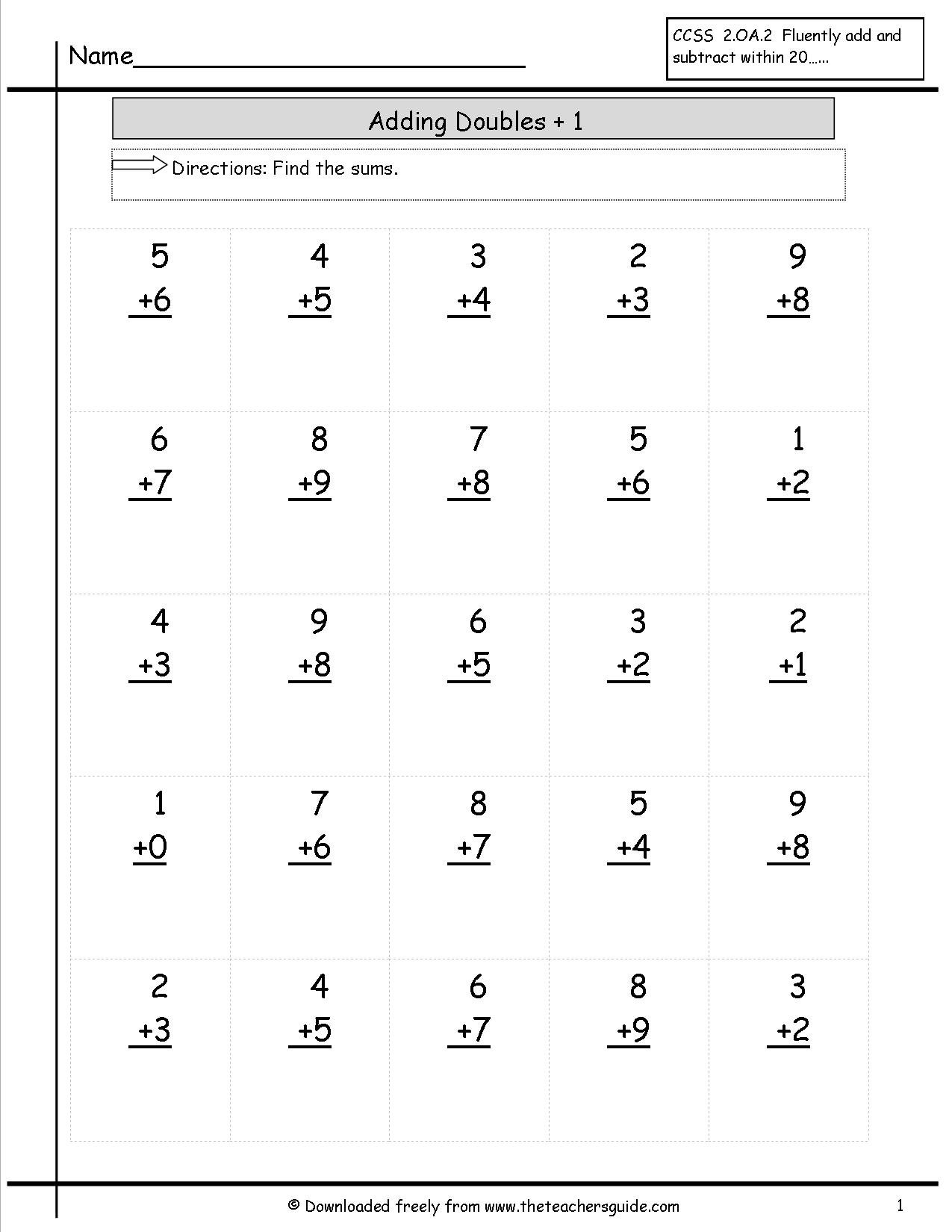 Math Plus Worksheets â Desiaustralia Co